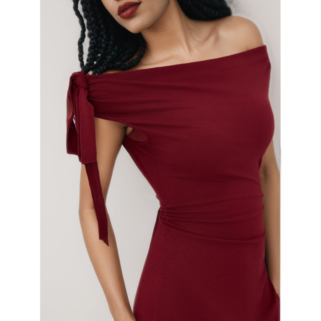 Off shoulder ruched Mini Dress